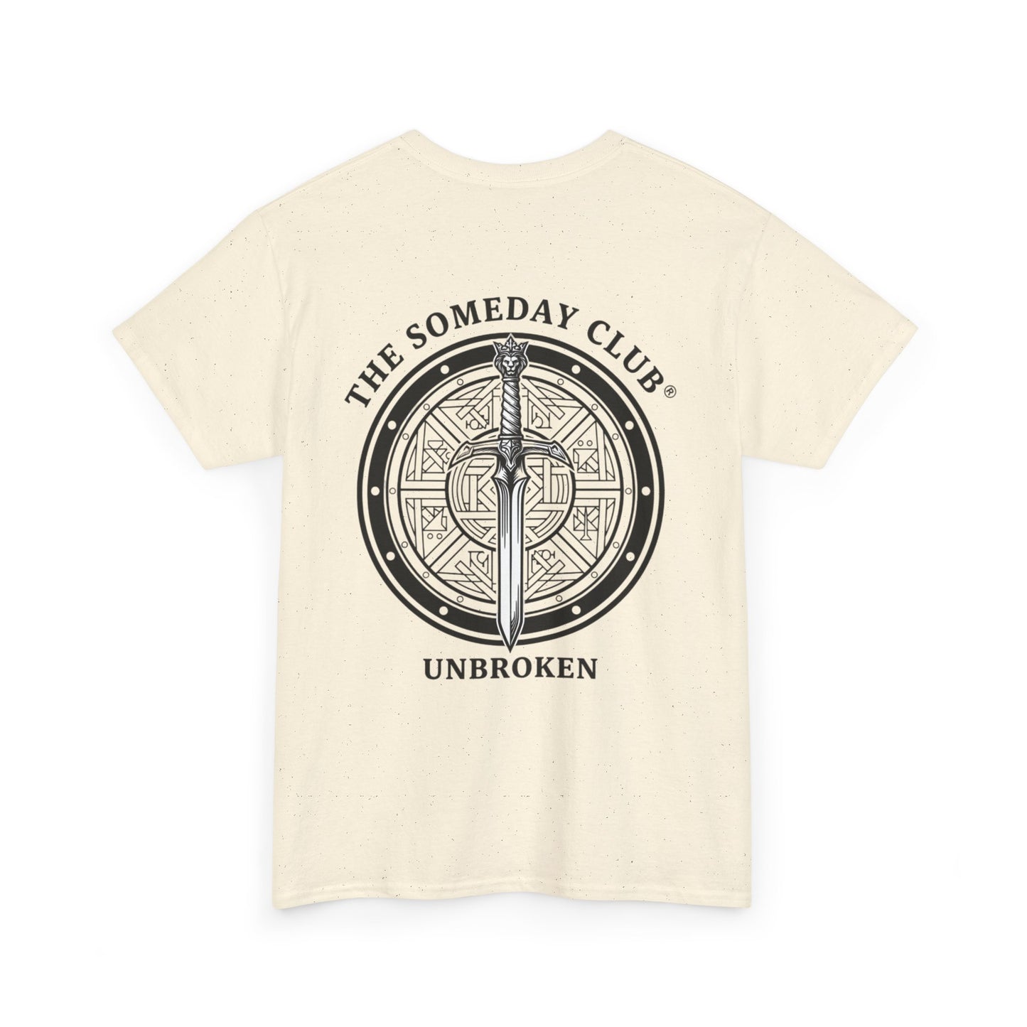 The Someday Club™ - Sword and Shield - Unisex Heavy Cotton Tee