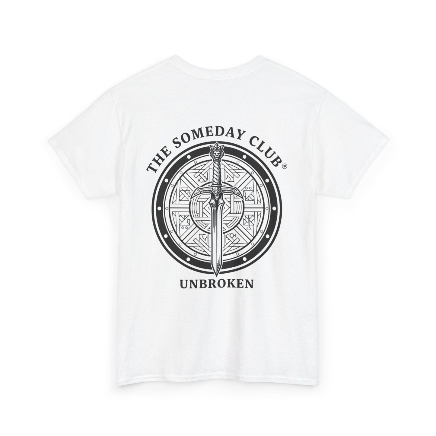 The Someday Club™ - Sword and Shield - Unisex Heavy Cotton Tee