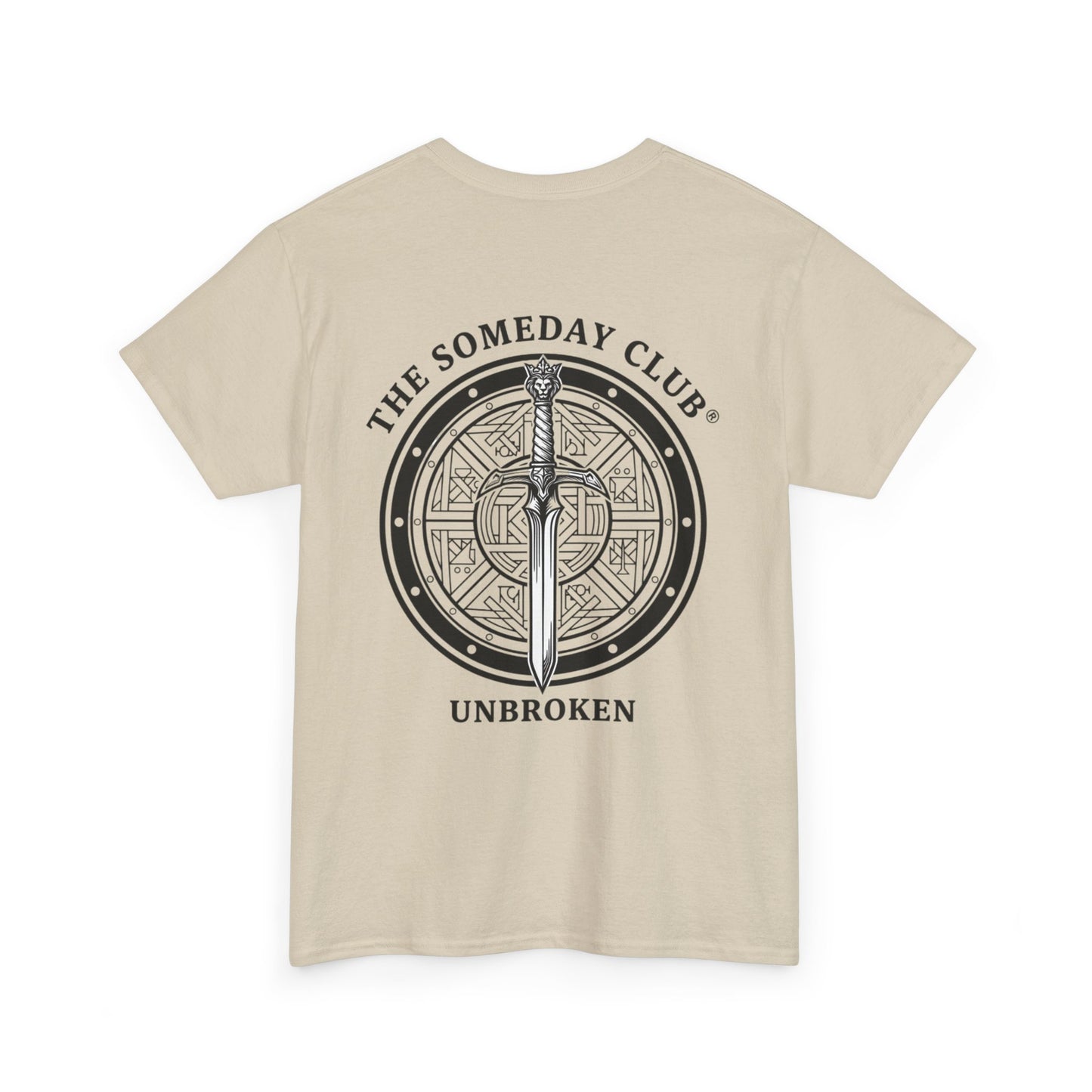 The Someday Club™ - Sword and Shield - Unisex Heavy Cotton Tee