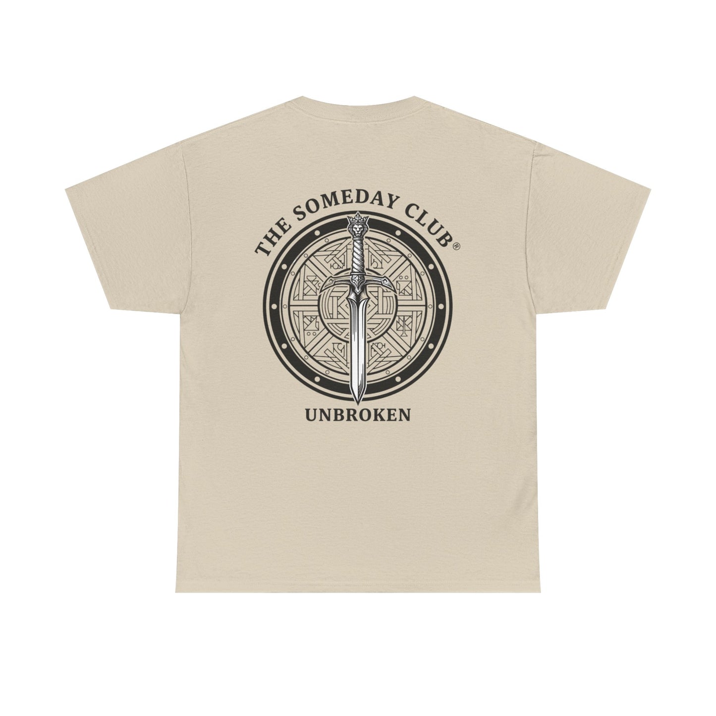 The Someday Club™ - Sword and Shield - Unisex Heavy Cotton Tee