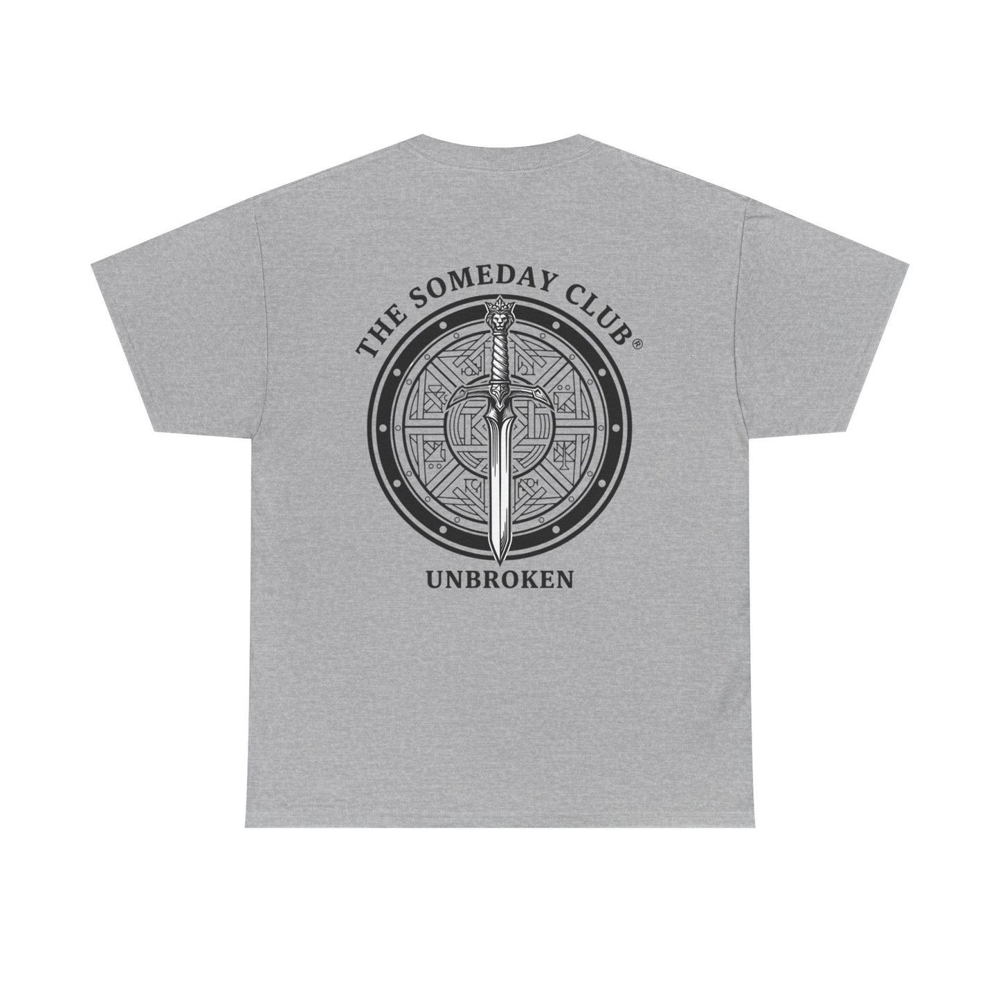 The Someday Club™ - Sword and Shield - Unisex Heavy Cotton Tee