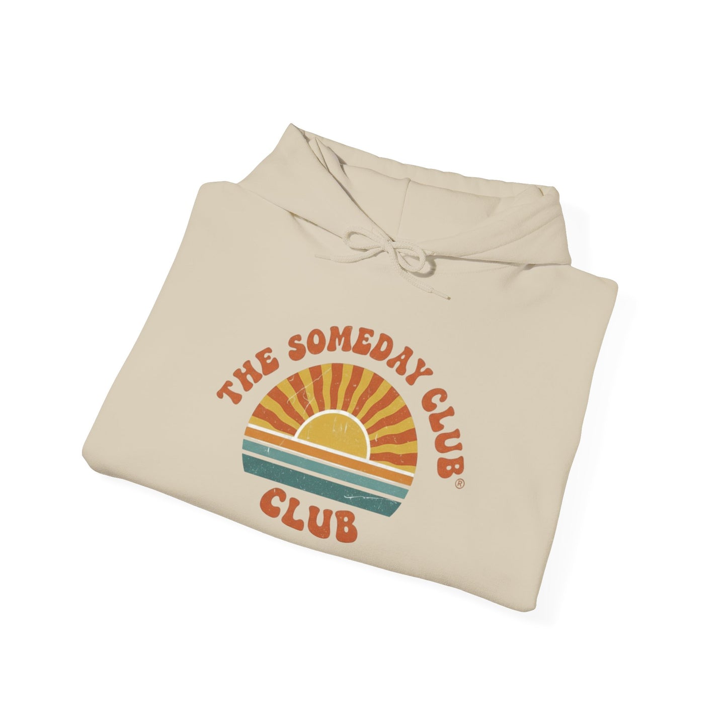 The Someday Club™ Retro, Unisex Heavy Blend™ Hooded Sweatshirt