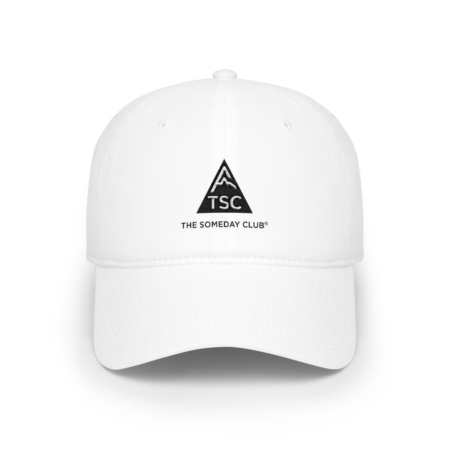 The Someday Club - Low Profile Baseball Cap – Minimal Triangle Logo Dad Hat