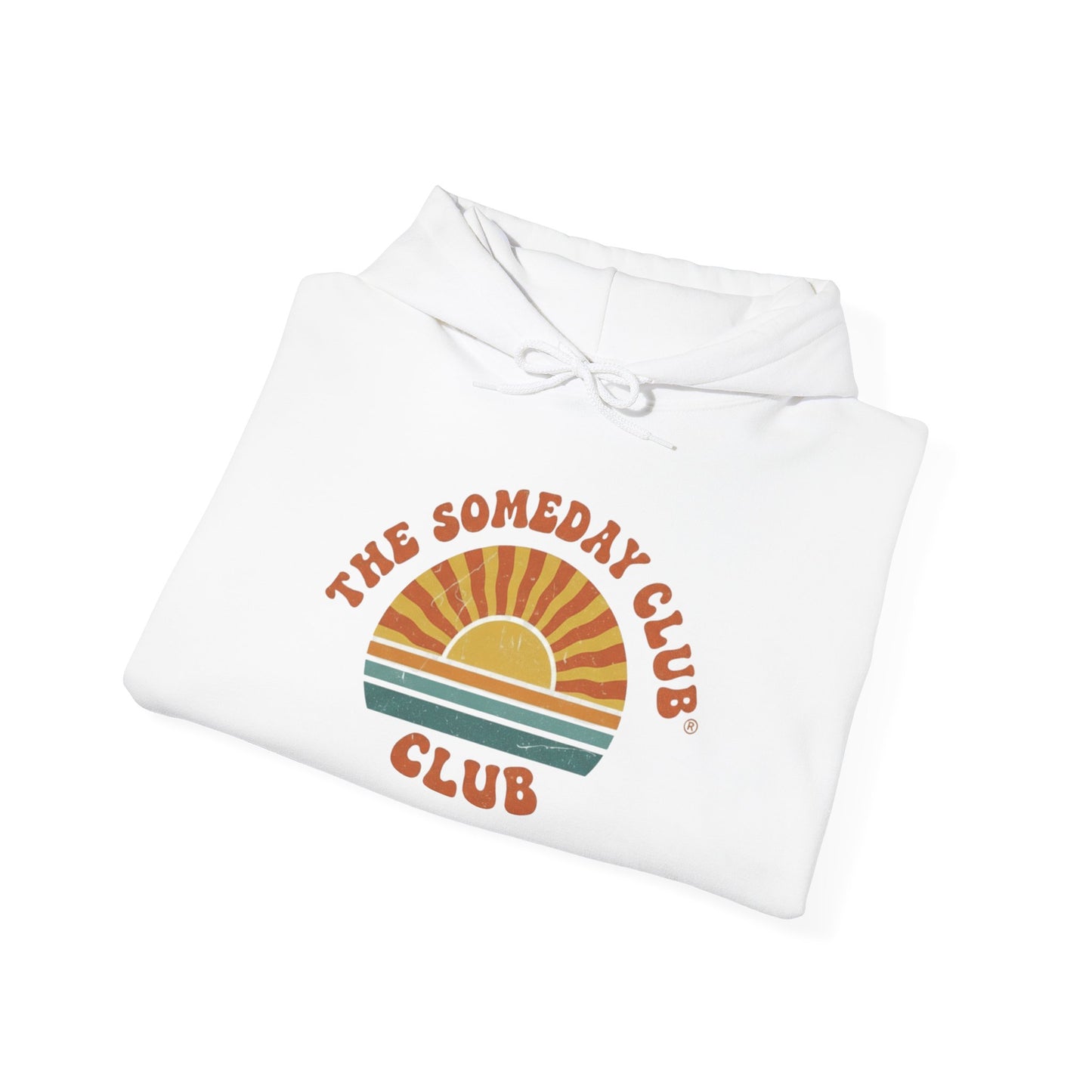 The Someday Club™ Retro, Unisex Heavy Blend™ Hooded Sweatshirt