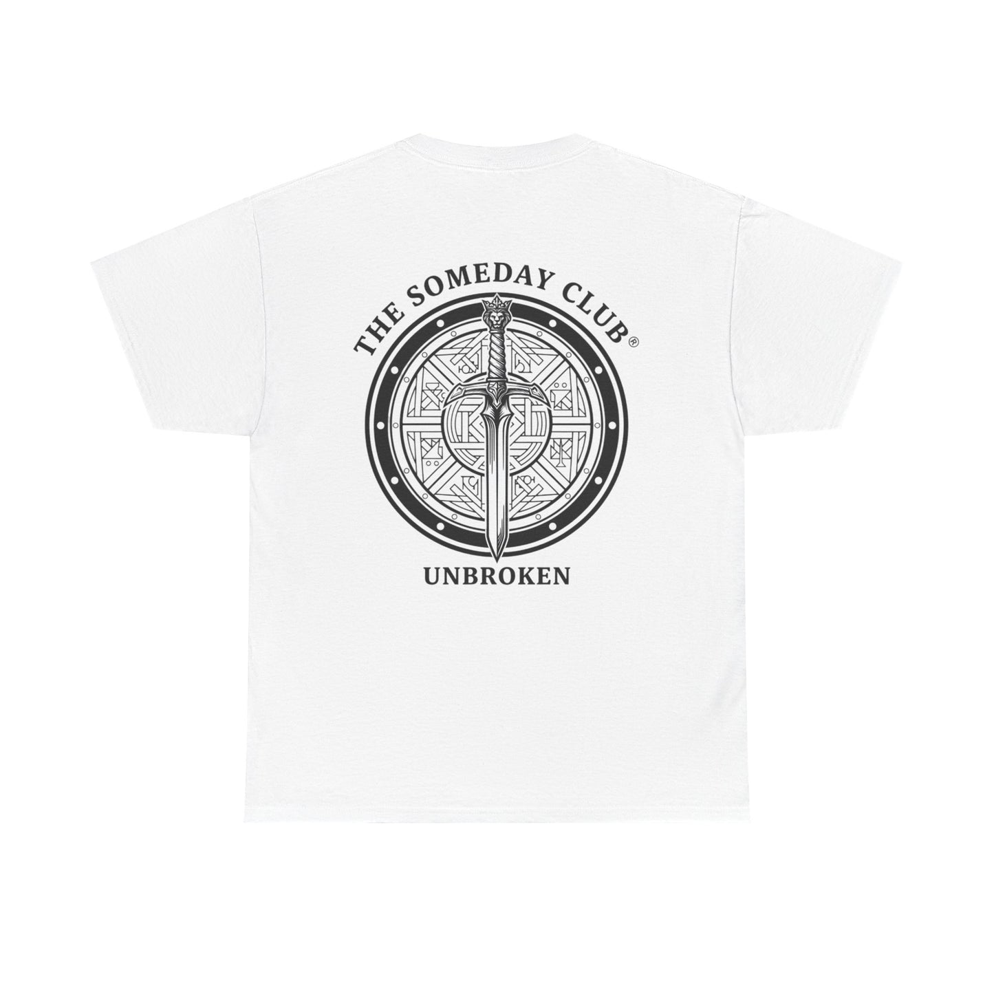 The Someday Club™ - Sword and Shield - Unisex Heavy Cotton Tee
