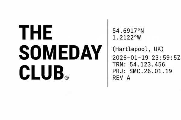 The Someday Club® logo for header